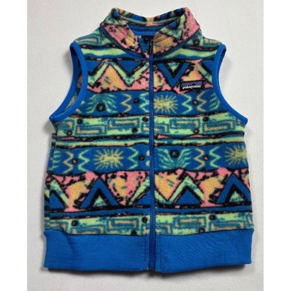 Patagonia Baby Synchilla Fleece Vest 2T Multicolor Southwestern 61007